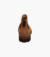 Nunn Bush Otis II Plain Toe Chelsea Boot Suede Tan 85091-240