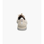 Stacy Adams Synchro Plain Toe Elastic Lace Up Sneaker Cream Shoes 25518-113