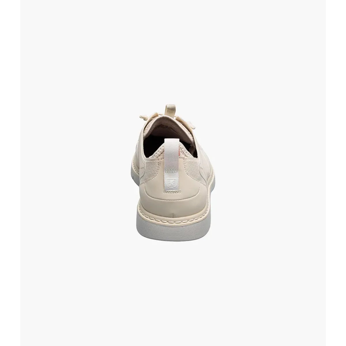 Stacy Adams Synchro Plain Toe Elastic Lace Up Sneaker Cream Shoes 25518-113