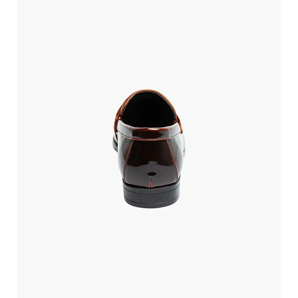 Stacy Adams Spratley Moc Toe Saddle Slip On Dress Shoes Brown 25686-200