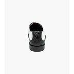 Stacy Adams Tarango Modified Cap Toe Oxford Shoes Black White 25770-111