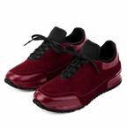 The Hudson Burgundy Suede Men Sneaker