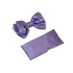 Men's satin Silky Bow Tie Hankie by J.Valintin Collection 10027 Lavender