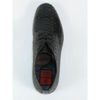 Men's Shoes By SHENBINS Genuine Python Leather Hand Made in Turkey 101-1 Black Snake