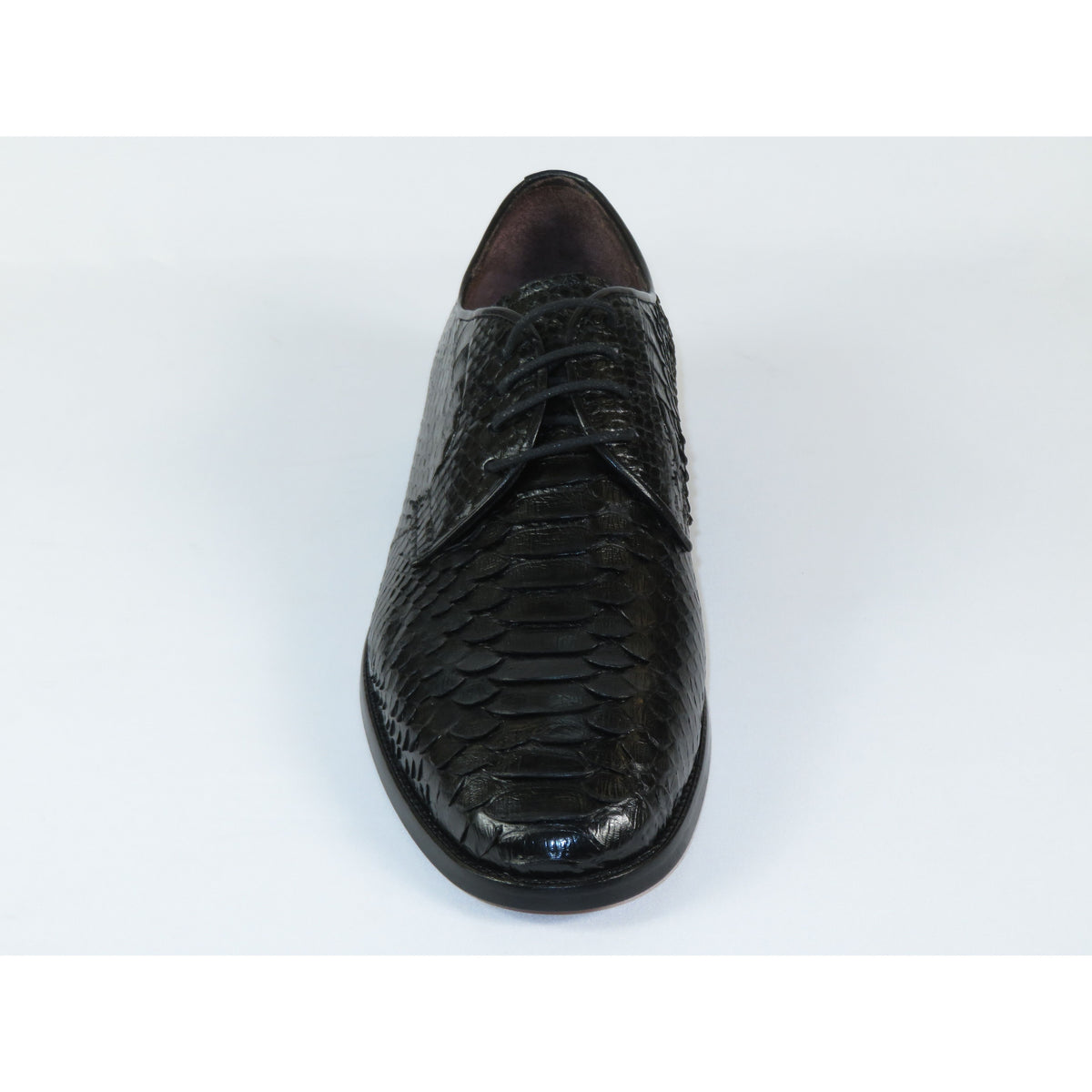 Men's Shoes By SHENBINS Genuine Python Leather Hand Made in Turkey 101-1 Black Snake