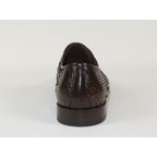 Men's Shoes By SHENBINS Genuine Python Leather Hand Made in Turkey 101-1 Brown Snake