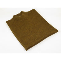 Men PRINCELY Soft Comfort Merinos Wool Sweater Knits Mock 1011-00 Mid Brown