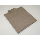 Men PRINCELY Soft Comfort Merinos Wool Sweater Knits Mock 1011-00 Mocha