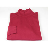 Men PRINCELY Soft Comfort Merinos Wool Sweater Knits Mock 1011-00 Raspberry