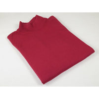 Men PRINCELY Soft Comfort Merinos Wool Sweater Knits Mock 1011-00 Raspberry