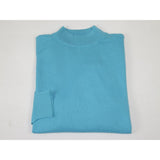 Men PRINCELY Soft Comfortable Merinos Wool Sweater Knits Mock 1011-00 Turquoise