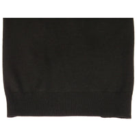 Crew Neck Merinos Wool Sweater PRINCELY From Turkey Soft Knits 1011-30 Black