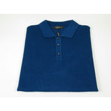 Mens PRINCELY Merinos Wool Sweater Knits Light Weight Polo 1011-40 Teal Blue