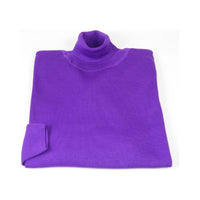 Men PRINCELY Turtle neck Sweater From Turkey Merino Wool 1011-80 Lt Purple