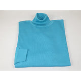 Men PRINCELY Turtle neck Sweater From Turkey Merino Wool 1011-80 Lt Turquoise