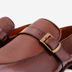 The Marquez Tan Baby Buffalo & Deer Leather Loafer Men Shoe