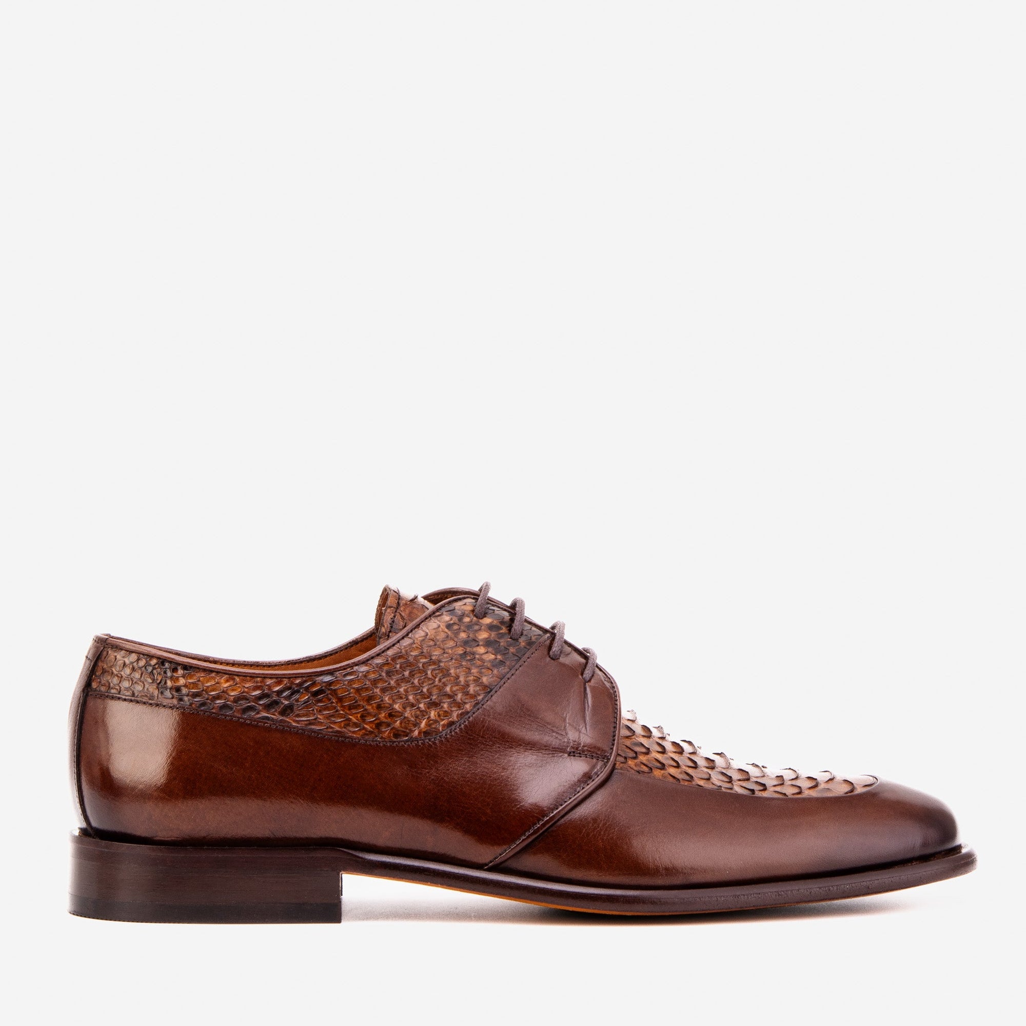 The Arven Tan Snake Leather Men Shoe