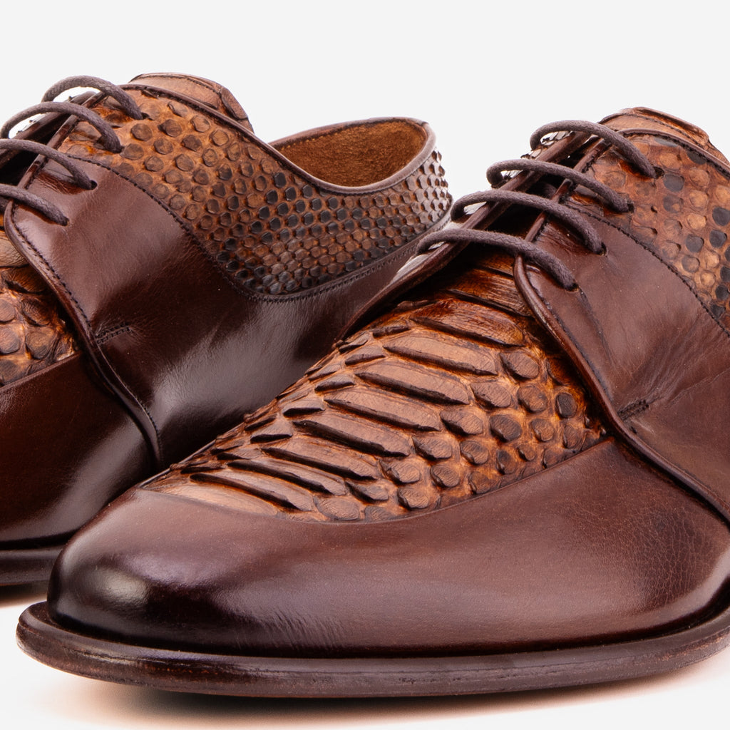The Arven Tan Snake Leather Men Shoe