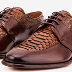 The Arven Tan Snake Leather Men Shoe