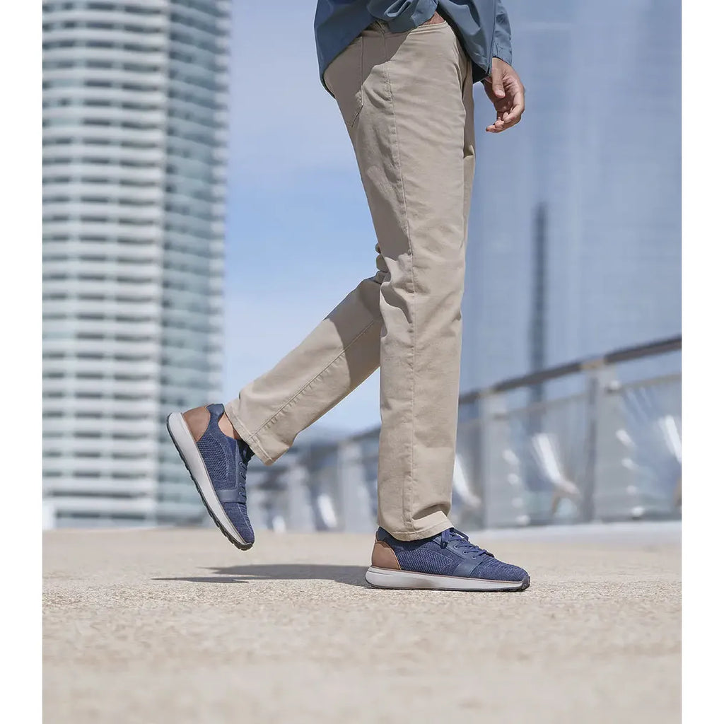 Nunn Bush KORE Swift Knit Lace Up Toe Sneaker Lightweight Navy Multi 85156-492