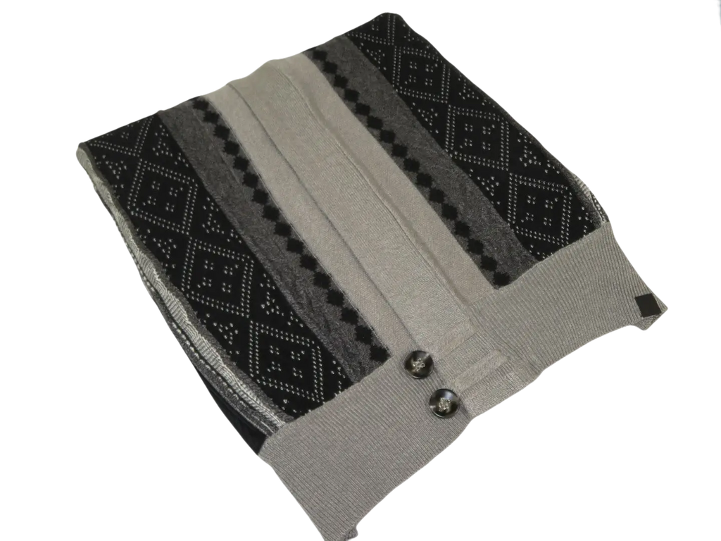 Men's Fancy European Sweater Jacket By Silversilk Fashionable 11007 Gray