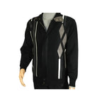 Men's Fancy European Sweater Jacket By Silversilk Fashionable 11009 Black