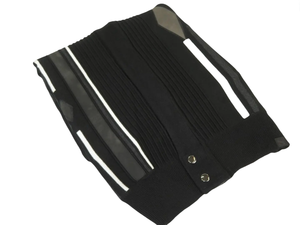 Men's Fancy European Sweater Jacket By Silversilk Fashionable 11009 Black