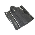 Men's Fancy European Sweater Jacket By Silversilk Fashionable 11009 Gray