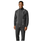 Men's Fancy European Sweater Jacket By Silversilk Fashionable 11009 Gray