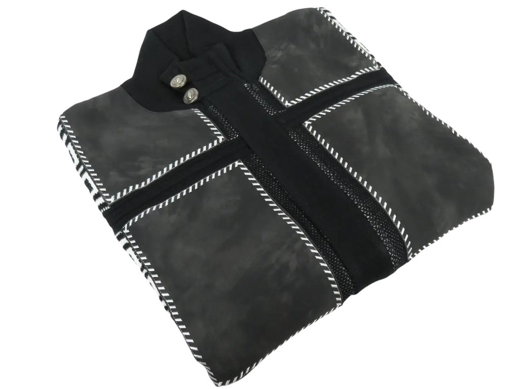 Men's Fancy European Sweater Jacket By Silversilk Fashionable 11012 Black
