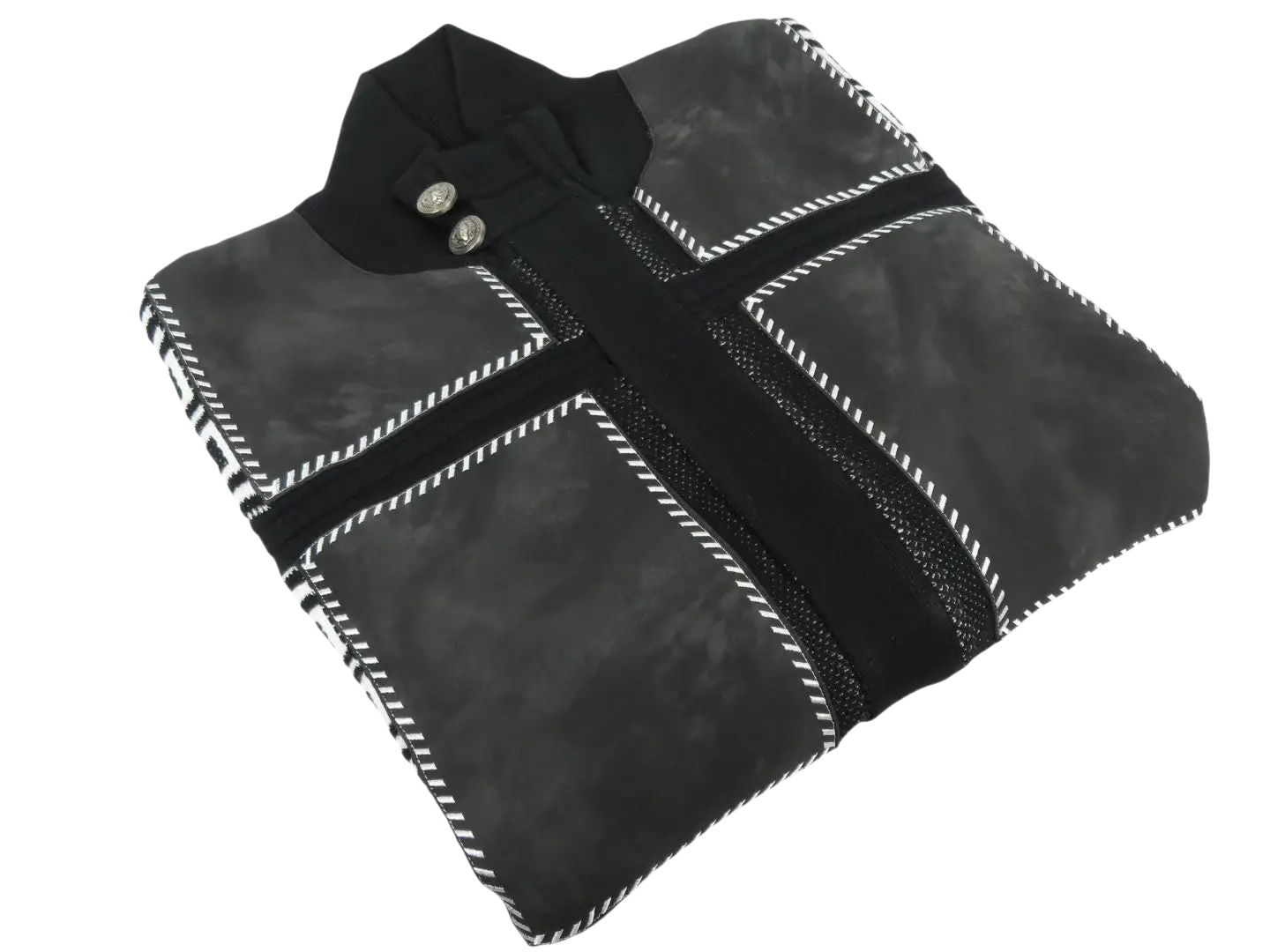 Men's Fancy European Sweater Jacket By Silversilk Fashionable 11012 Black