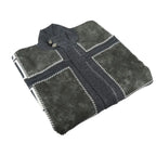 Men's Fancy European Sweater Jacket By Silversilk Fashionable 11012 Gray