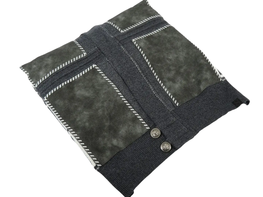 Men's Fancy European Sweater Jacket By Silversilk Fashionable 11012 Gray