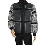 Men's Fancy European Sweater Jacket By Silversilk Fashionable 11012 Black