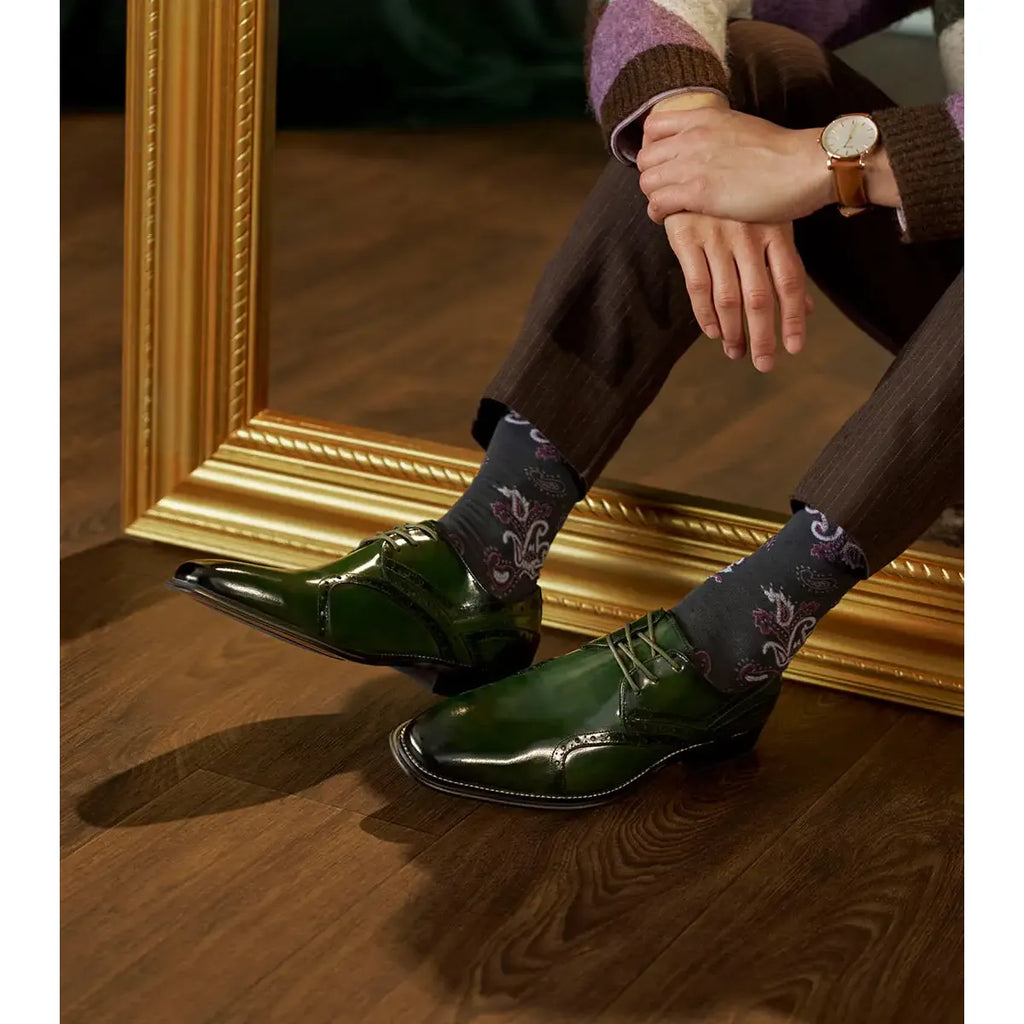 Stacy Adams Alexander Plain Toe Oxford Dress Shoes Green 25791-300