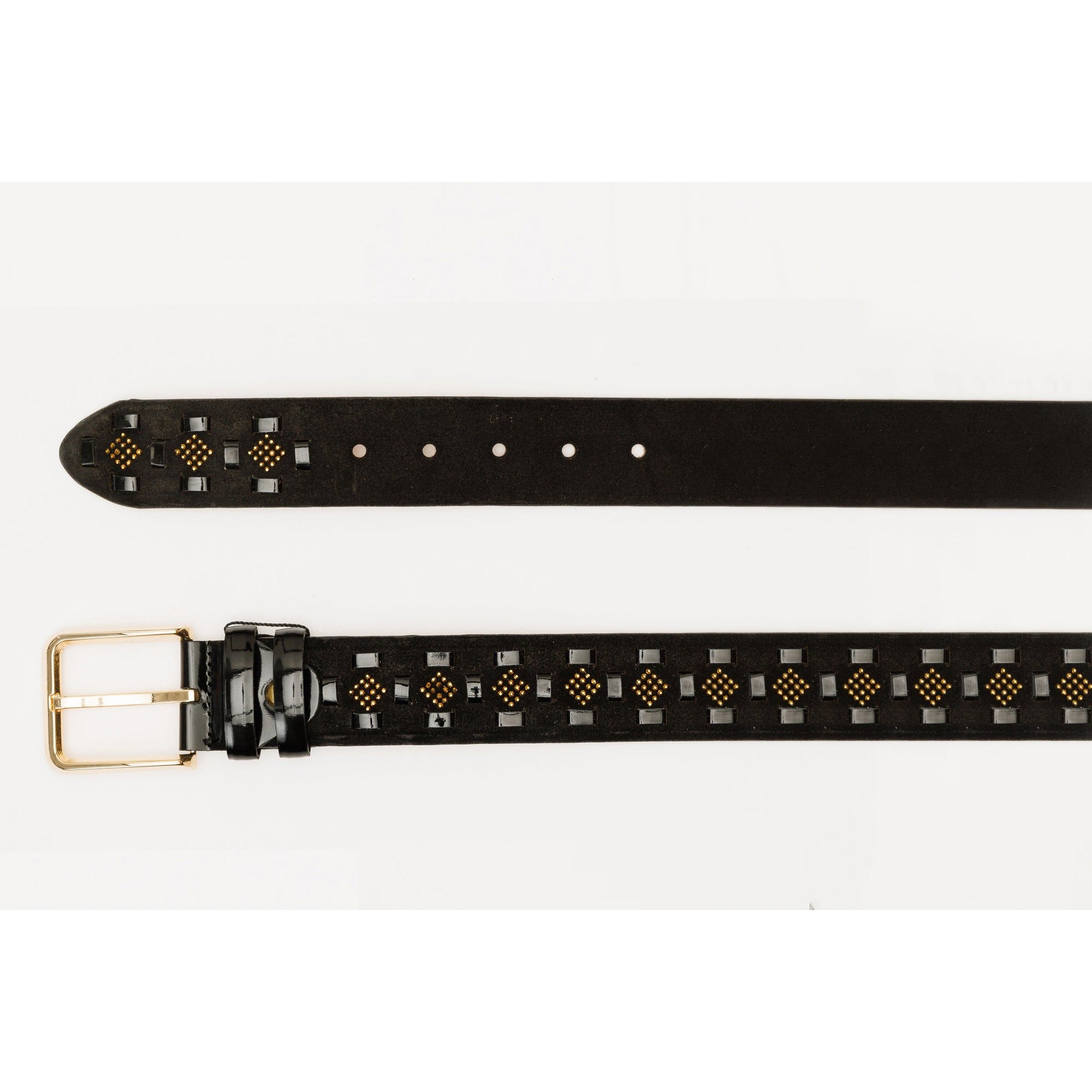 The Vicino Black Leather Belt
