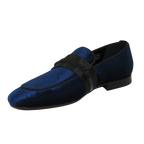 Men's GENIO Velvet Upper Leather Red Sole Shoes Turkey 120192017 Navy Blue