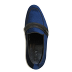 Men's GENIO Velvet Upper Leather Red Sole Shoes Turkey 120192017 Navy Blue
