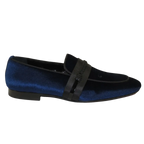 Men's GENIO Velvet Upper Leather Red Sole Shoes Turkey 120192017 Navy Blue