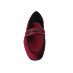 Men's GENIO Velvet Upper Leather Red Sole Shoes Turkey 120194637 Burgundy