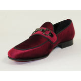 Men's GENIO Velvet Upper Leather Red Sole Shoes Turkey 120194637 Burgundy