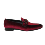 Men's GENIO Velvet Upper Leather Red Sole Shoes Turkey 120194637 Burgundy