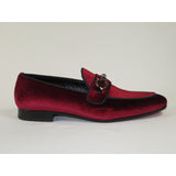 Men's GENIO Velvet Upper Leather Red Sole Shoes Turkey 120194637 Burgundy