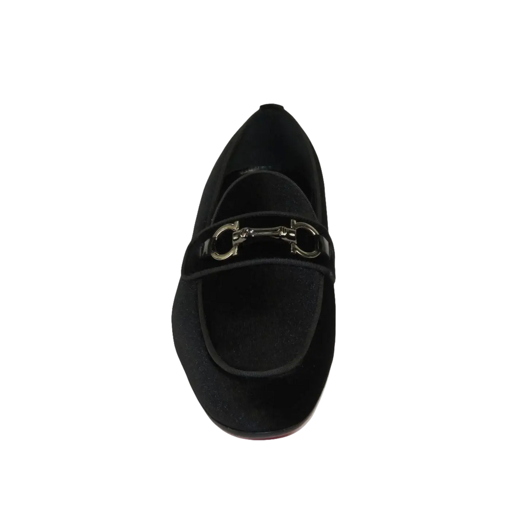 Men's GENIO Velvet Upper Leather Red Sole Shoes Turkey 120194637 Black