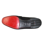 Men's GENIO Velvet Upper Leather Red Sole Shoes Turkey 120194637 Black