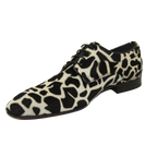 Men's GENIO Leopard Red Leather Sole Shoes Turkey 120195268 Black White
