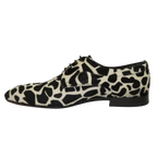 Men's GENIO Leopard Red Leather Sole Shoes Turkey 120195268 Black White