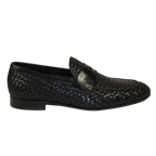 Men's GENIO Genuine Braided Leather Upper And Sole Shoes Turkey 120196067 Black