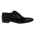 Men's GENIO Patent Leather Red Sole Shoes Formal 120196618 Black Stones