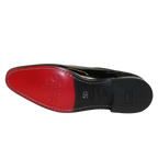 Men's GENIO Patent Leather Red Sole Shoes Formal 120196618 Black Stones